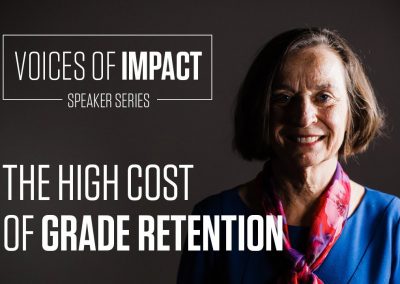 The High Cost of Grade Retention – Dr. Jan Hughes